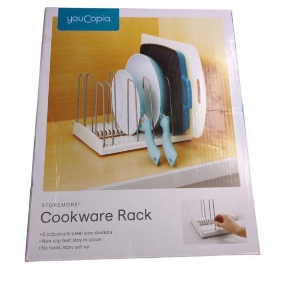 NEW YouCopia StoreMore Adjustable Cookware Rack - Picture 4 of 8